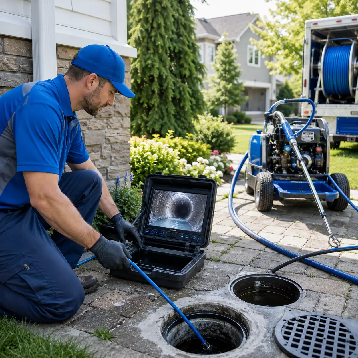 Outdoor drain cleaning professionals serving Deepwater, NJ