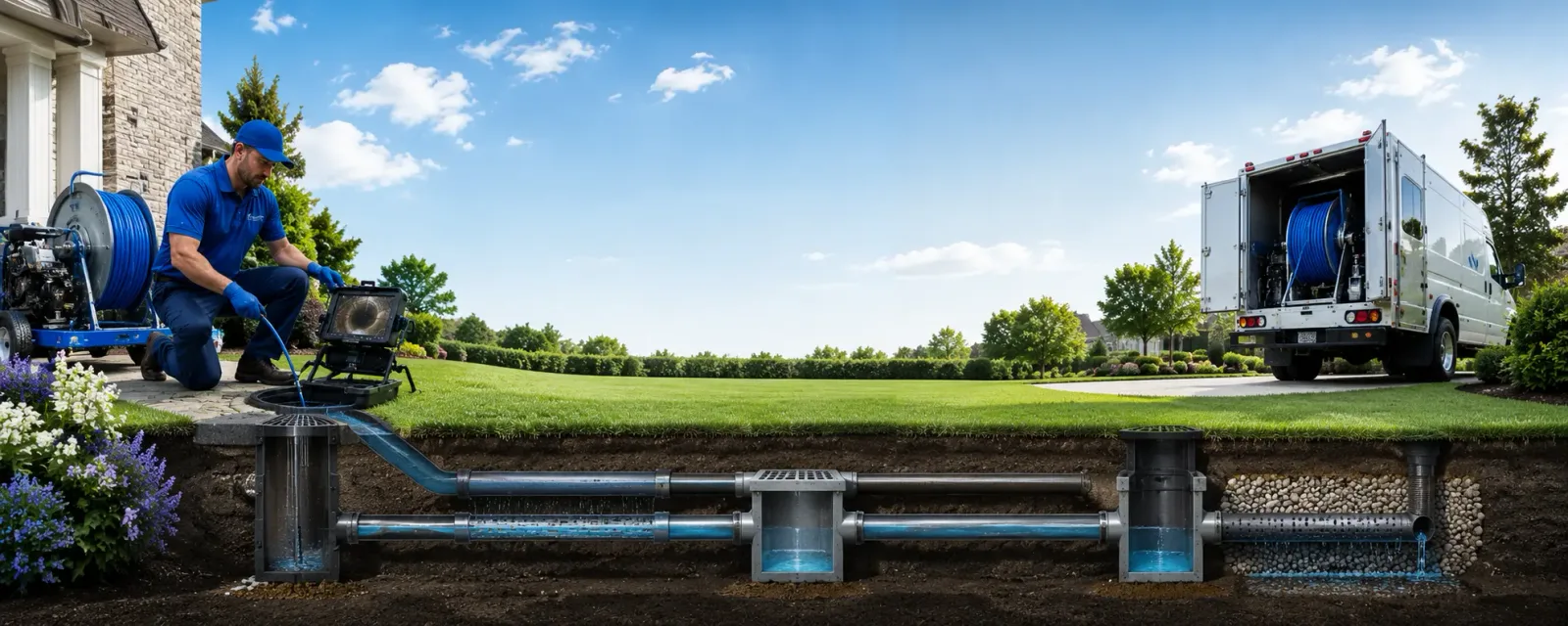 Outdoor drain cleaning information for Deepwater, NJ
